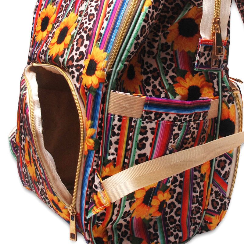 canvas diaper bolsa backpack