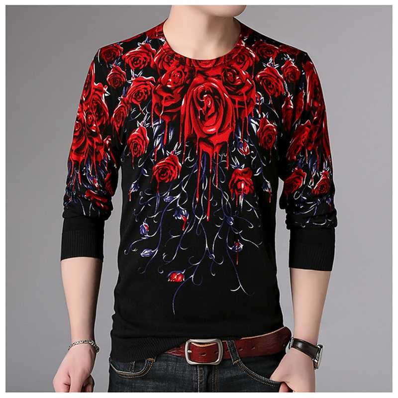 3d rose sweater