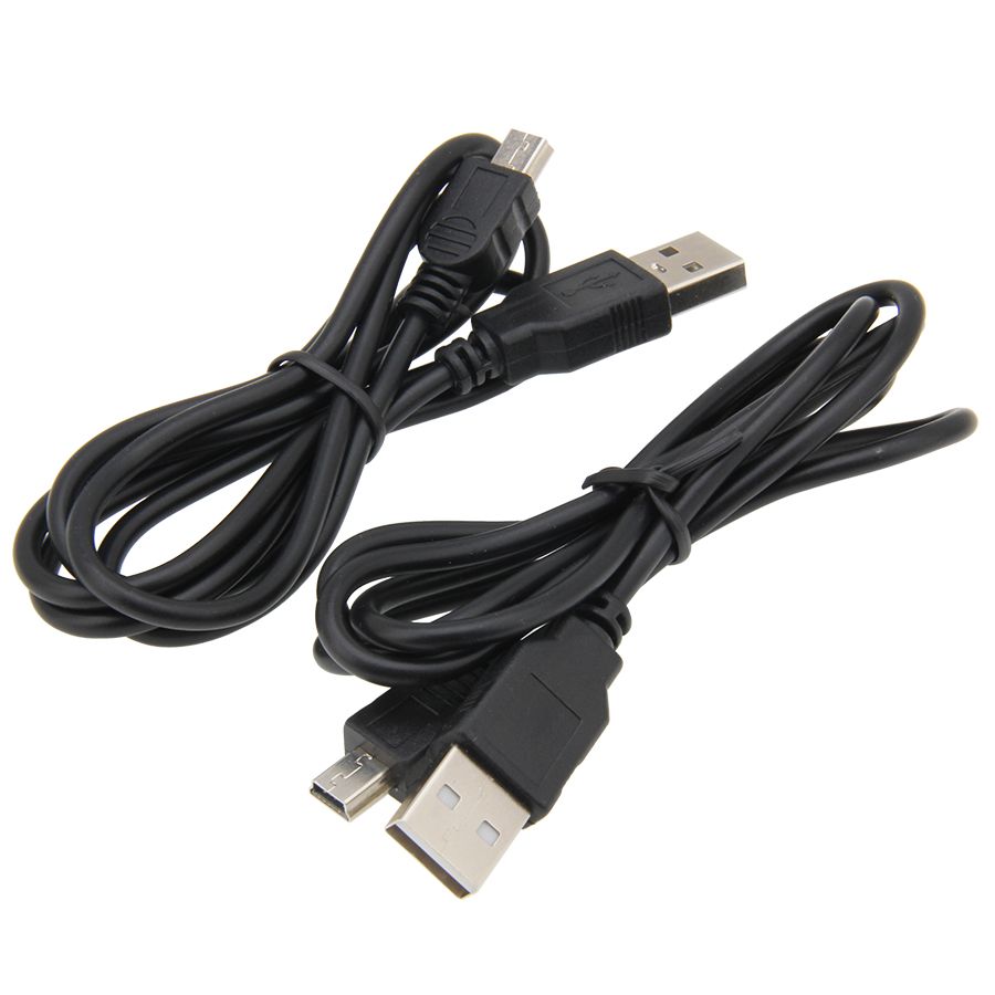 500pcs / lot MINI 5PIN USB USB Data Sync Cable Cabo para a Canon Powershot SX100 IS SX200 IS SX400 IS Camera
