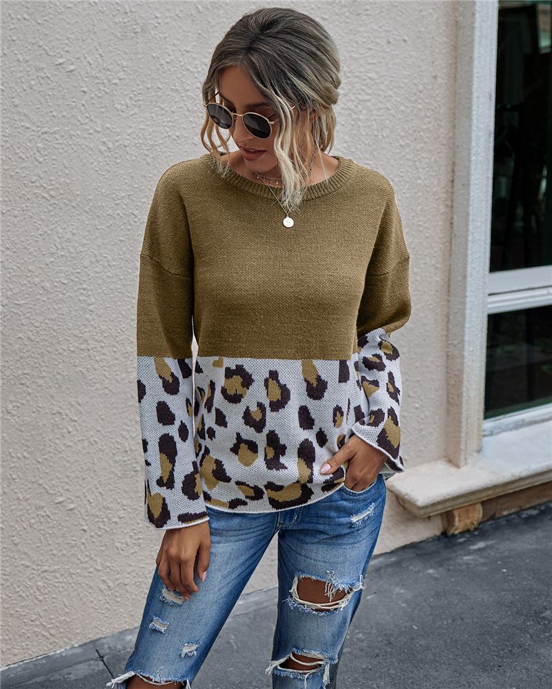 women's leopard sweaters