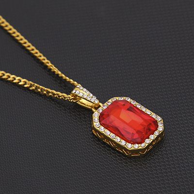 Red + Gold Cubaanse ketting