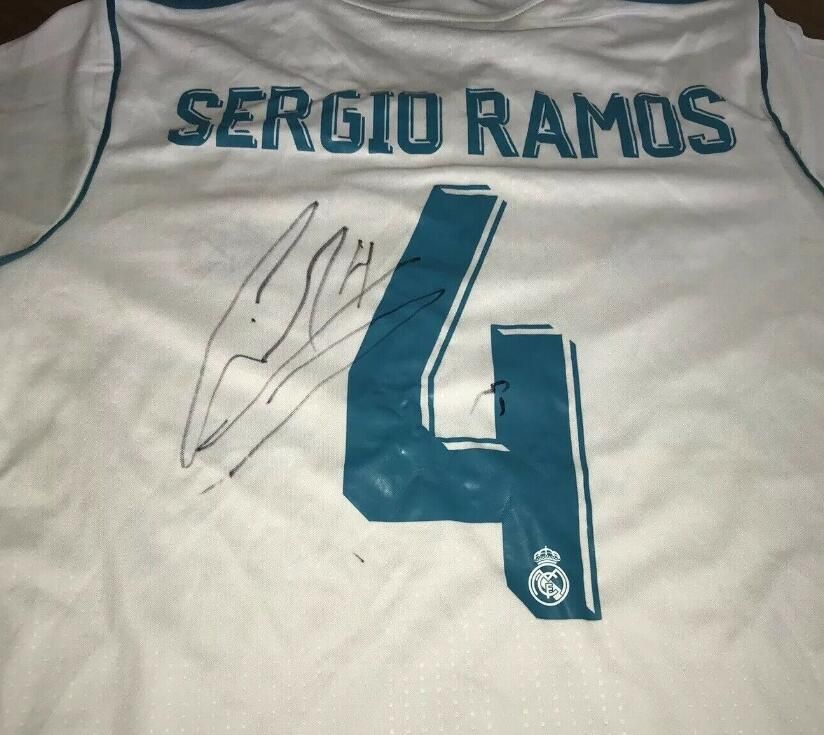 sergio ramos signed jersey