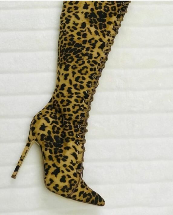 thigh high boots gold
