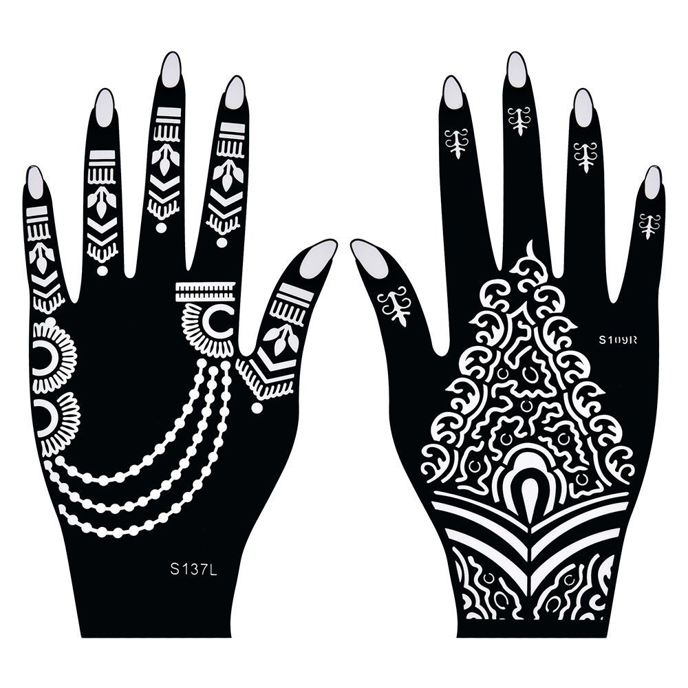 henna tattoo stencils mehndi india henna tattoo stencil kit for hand painting finger body paint temporary tattoo templates from gdeal 7 36 dhgate com