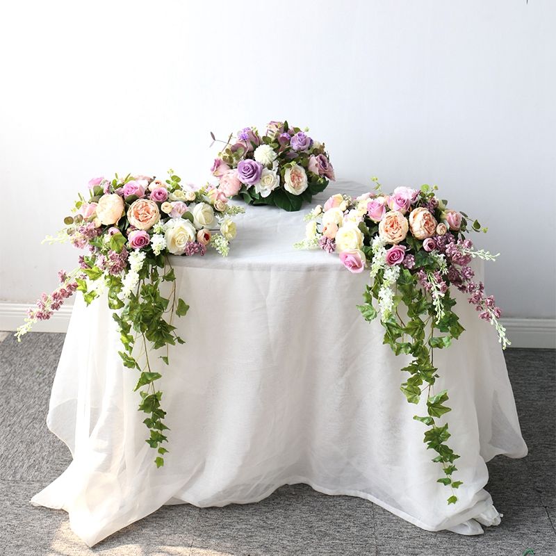 Composition florale de mariage Table bouquet de mariée Centerpieces  Bienvenue Zone Décor Fleur artificielle Ligne scène