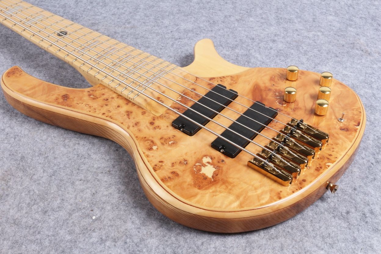 6 Strings Natural Electric Bass Guitar Maple Body Active Bass Wiring Diagram 24 Frets Gold Hardware China Made Siganture Bass From Allguitar 399 23 Dhgate Com