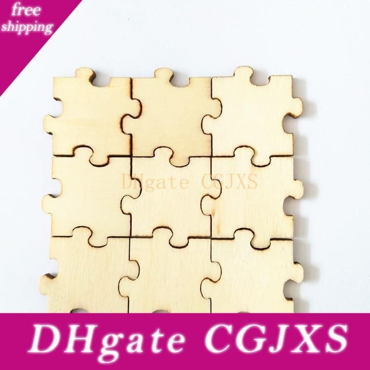 wooden puzzle pieces for crafts