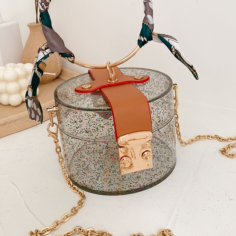 transparent mini tote bag