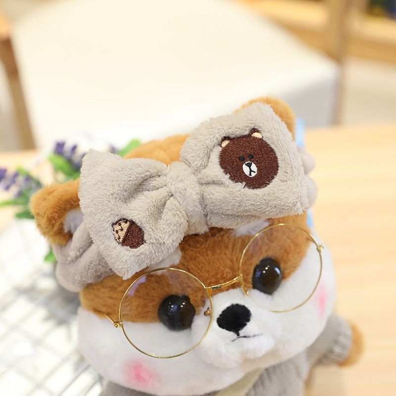 sleeping shiba inu plush