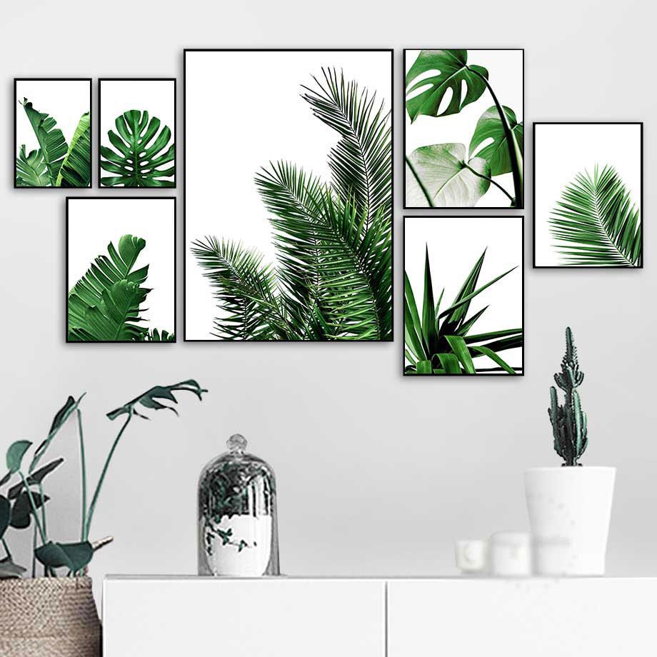 2020 Green Plant Wall Art Tropical Leaves Botanical Canvas Print Monstera Banana Leaf Tropical Decor Wall Pictures For Living Room From Goodcomfortable 2 81 Dhgate Com