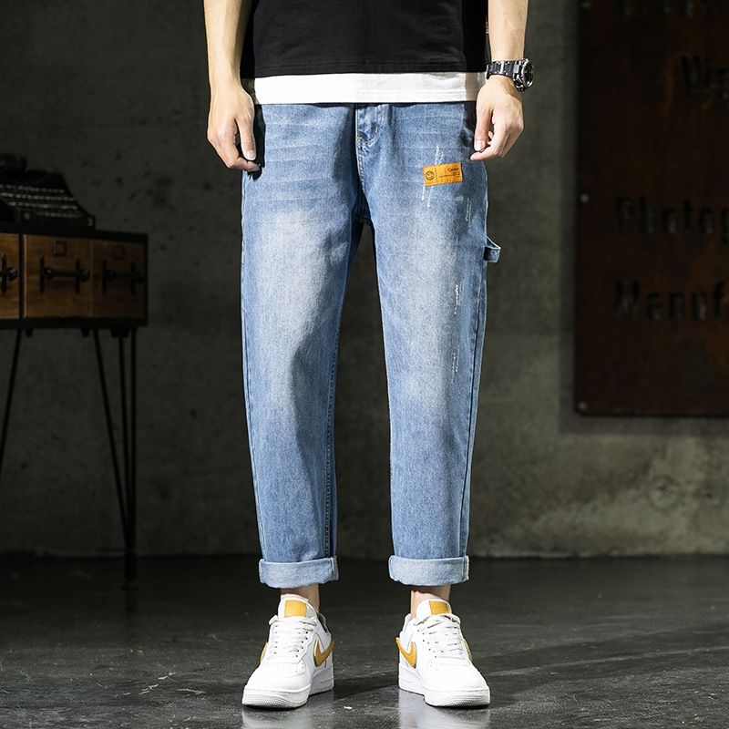 men's loose straight jeans