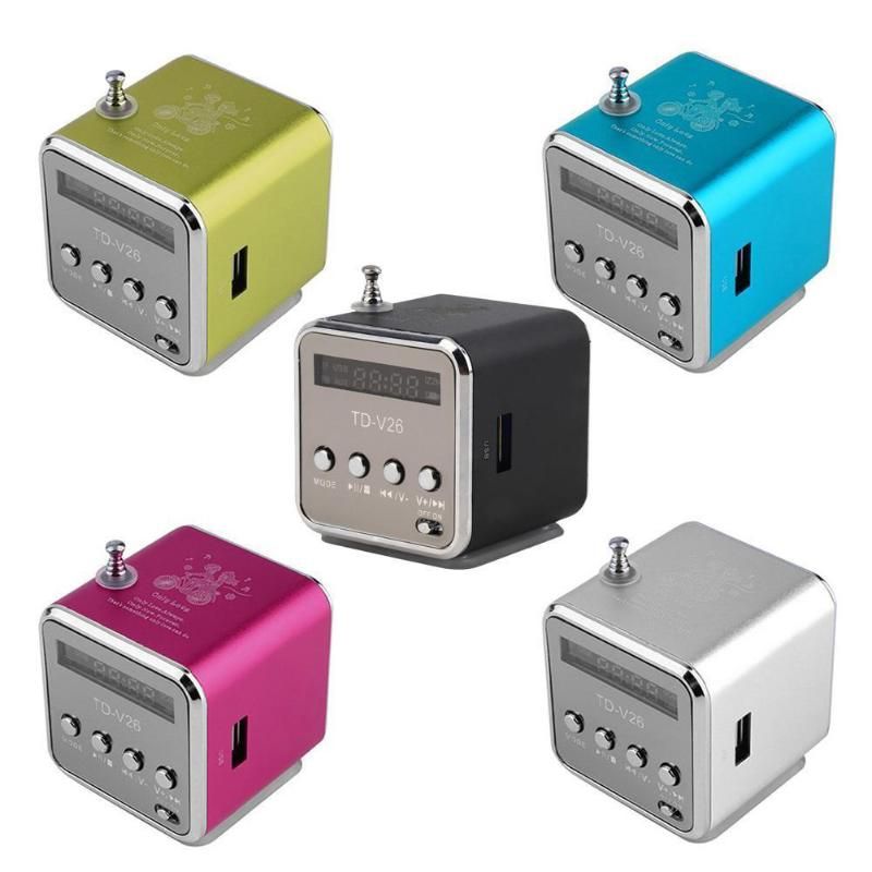 Radio Mini Digital Portable Fm Speaker USB SD Card Player For