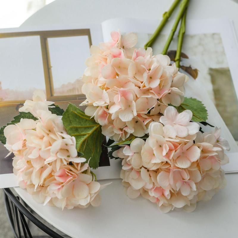 2020 Artificial Hydrangea Wedding Silk Flower Vases For Home Decoration Accessories Diy Flower Arrangement Bonsai Indoor Furnishings From Cansou 17 97 Dhgate Com