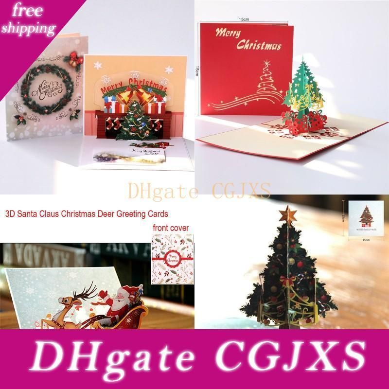 3d Pop Up Christmas Card Decorations Christmas Tree Greetings Holiday Card For Xmas New Year Baby Gifts Greeting Cards Online Birthday Card Online Birthday Card Free From Chuanyuexian 3 42 Dhgate Com