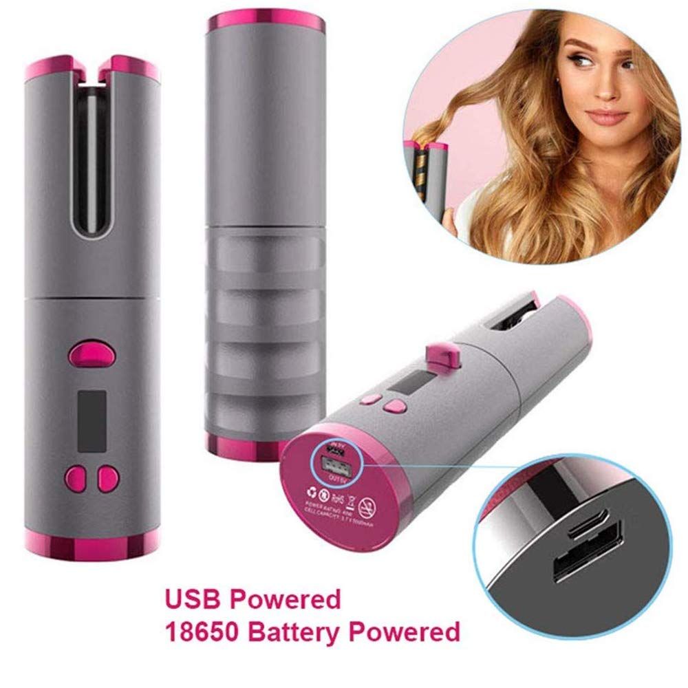 rotating ceramic hair curler