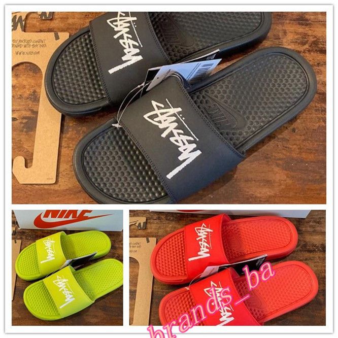 nike stussy chinelo