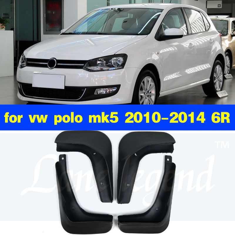 Los guardabarros para Volkswagen Polo 6R 6C 2017 ~ 2010 Fender Flaps Guardia Splash