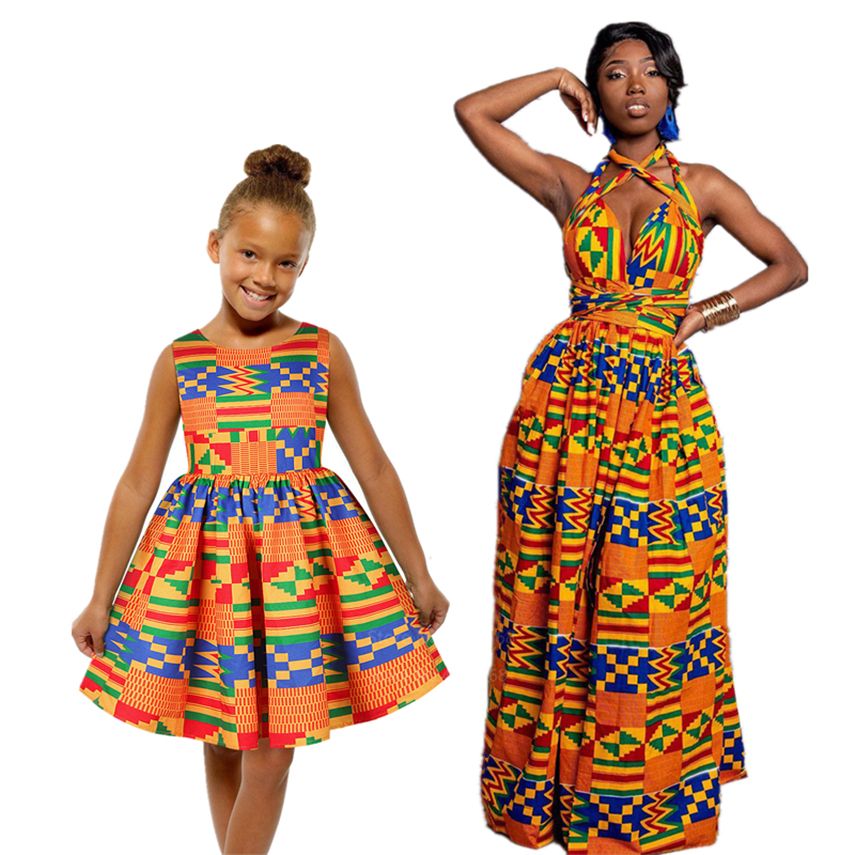 dashiki print dress