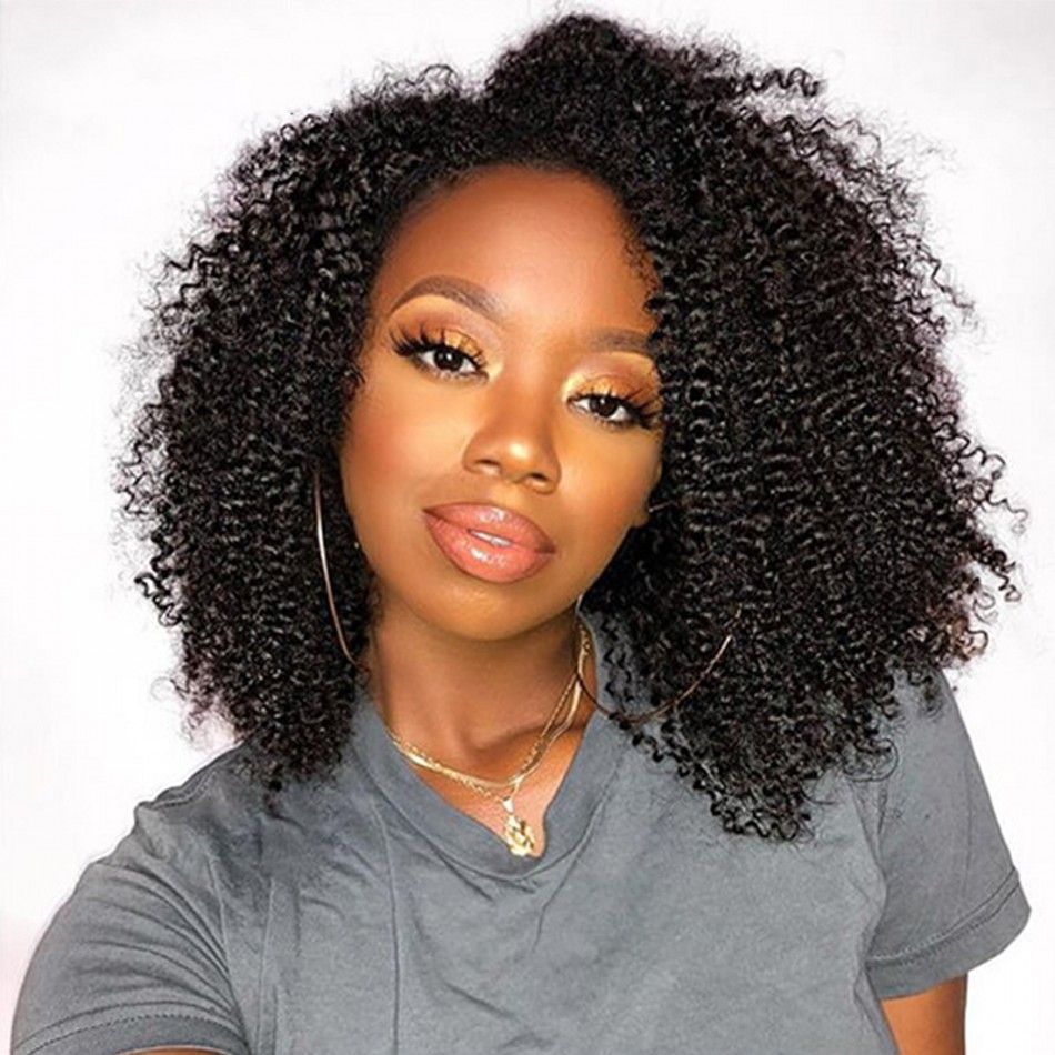 Kinky Curly Wig U Part Wig Human Hair Short Bob Cut Wigs For Women Natural Black Kinky Curly Wig U Part Wig Human Hair Short Bob Cut Wigs For Women Natural Black