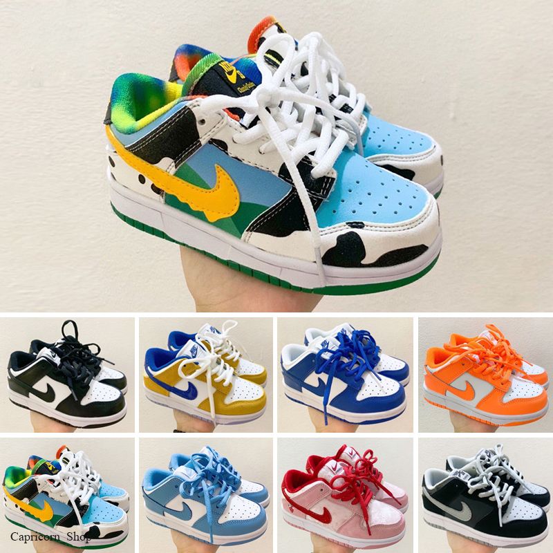 Compre Nike Dunk Low SB Ben Jerrys 2020 Leche Muchacho Niño Niños Ice Cream  Niña Juventud Patín Cortó La Zapatilla De Deporte De Baja Media Ben Jerry  Zapatos Corrientes De Skate Deporte
