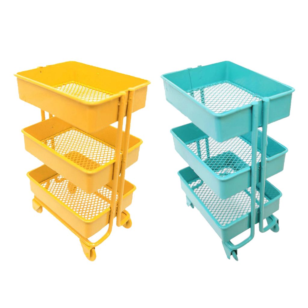 1//12 Dollhouse Miniature 3-layer Stroage Cabinet Model Craft Accs Wood Color
