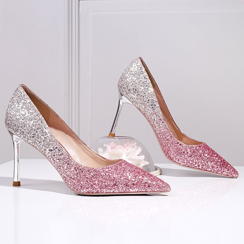 cheap silver bridesmaid shoes