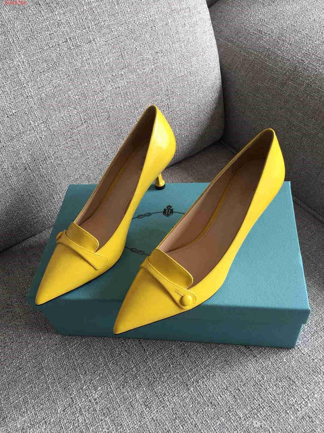 ladies yellow dress shoes