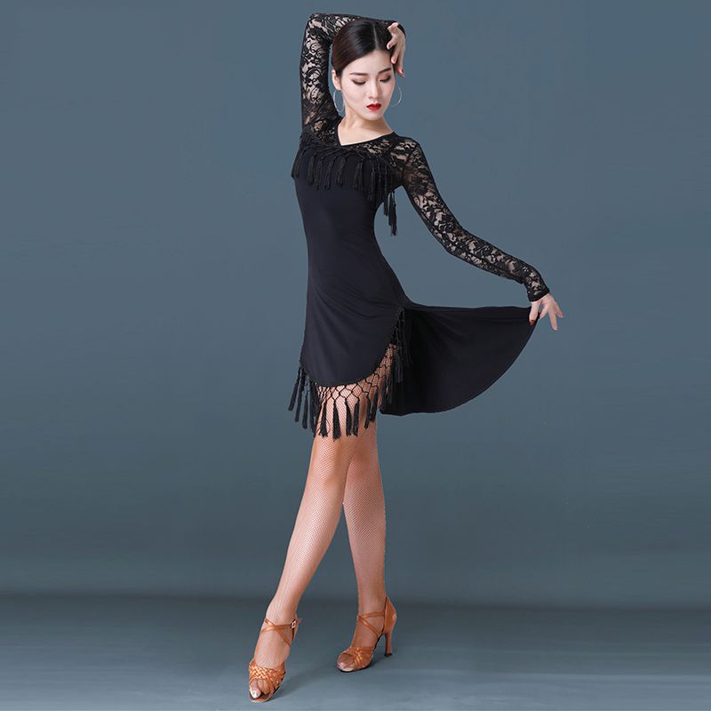 Ropa de escenario sexy vestido de baile latino mujeres salsa tango cha samba rumba competencia franja Ropa de escenario sexy vestido de baile latino mujeres salsa tango cha samba rumba competencia franja