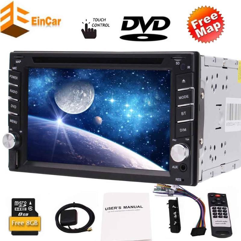 Double Din Car DVD Player 2 Din Head Unit 6.2 Touchscreen Car Radio Bluetooth Stereo GPS