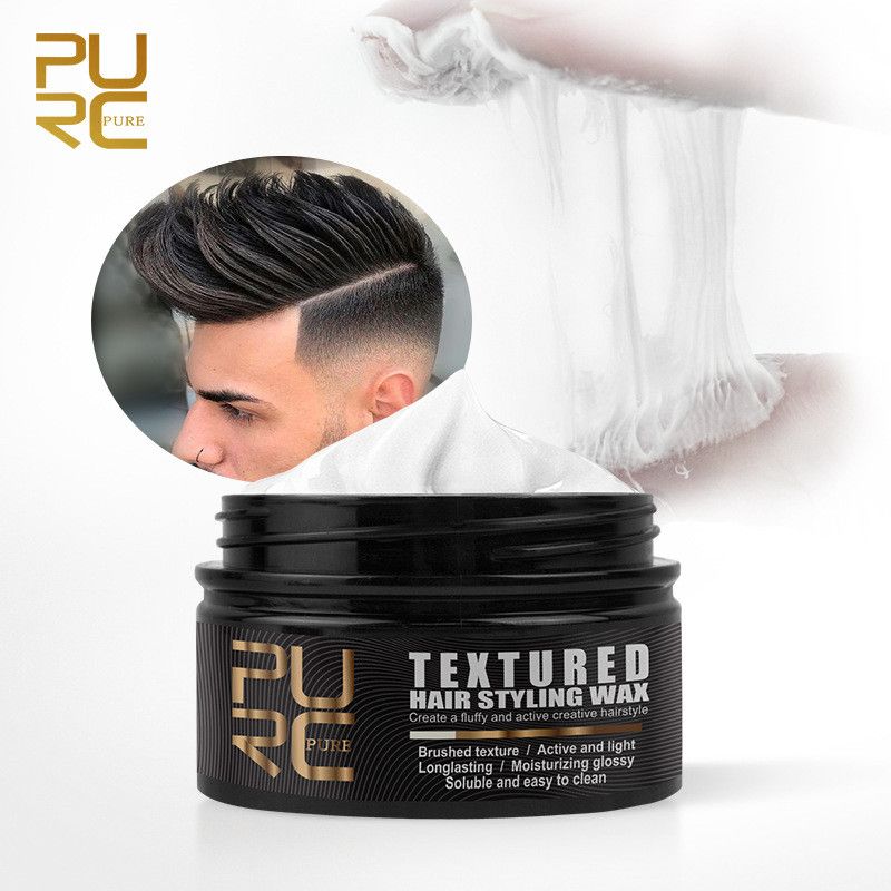PURC Strong Hold Hair Styling Wax For Men Smooth Frizzy Hair Non Greasy Hair Wax Mud PURC Strong Hold Hair Styling Wax For Men Smooth Frizzy Hair Non Greasy Hair Wax Mud