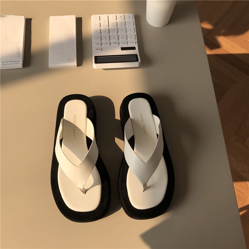 DXFAN Mixed Colors Platform Sandals 