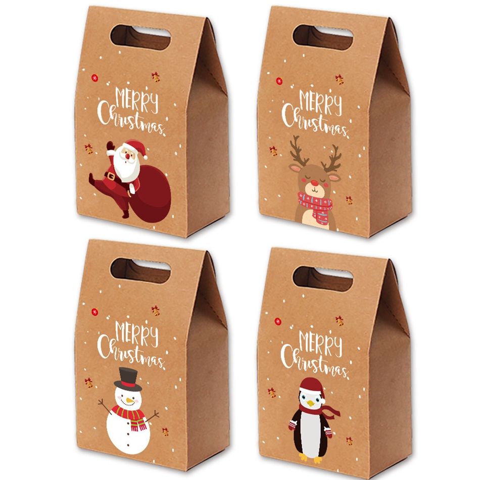 6 Pcs Christmas Candy Bag Apple 保障