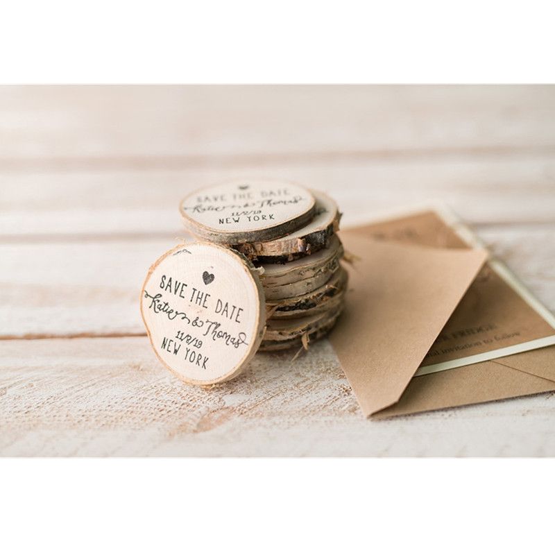 Personalized Save the Date Magnets, Custom Save the Date Magnets for  guests, Rustic wood slice magnet,wedding invitations - AliExpress