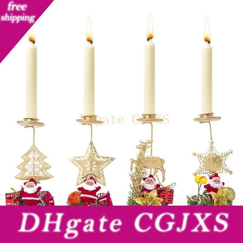16+ Christmas Decorations Iron Candle Sticks Pictures