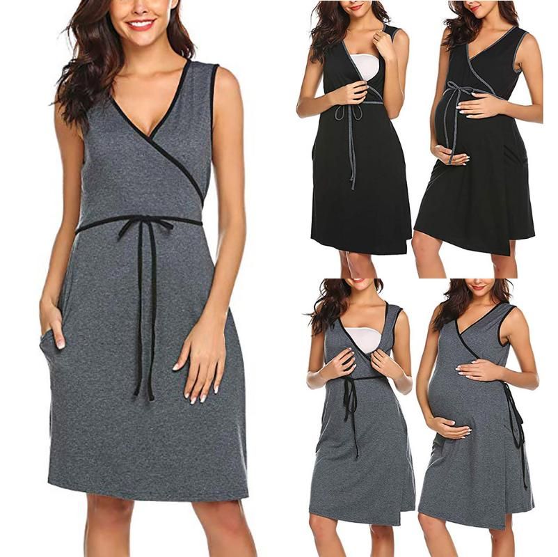 maternity night dress with buttons