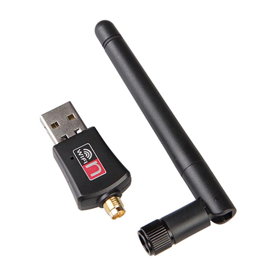 Adaptador USB de 300Mbps con antena de 2db USB Ethernet 300m Dongle Network Tarjeta Mini