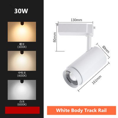 30W Track Rail White 3000K