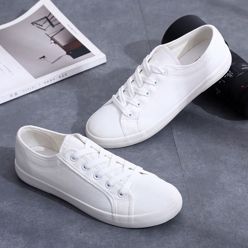 simple white shoes