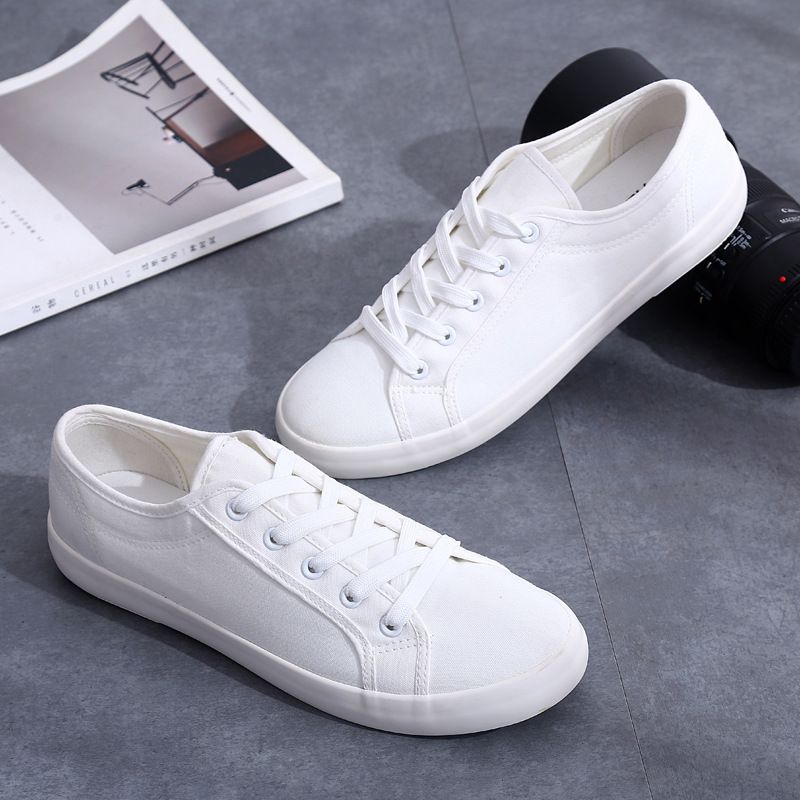 white canvas plimsolls ladies