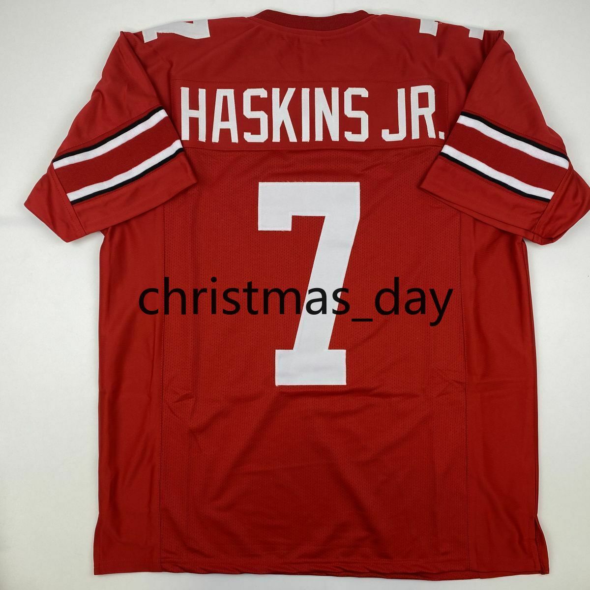 2020 Cheap Custom DWAYNE HASKINS Ohio State Buckeyes Red ...