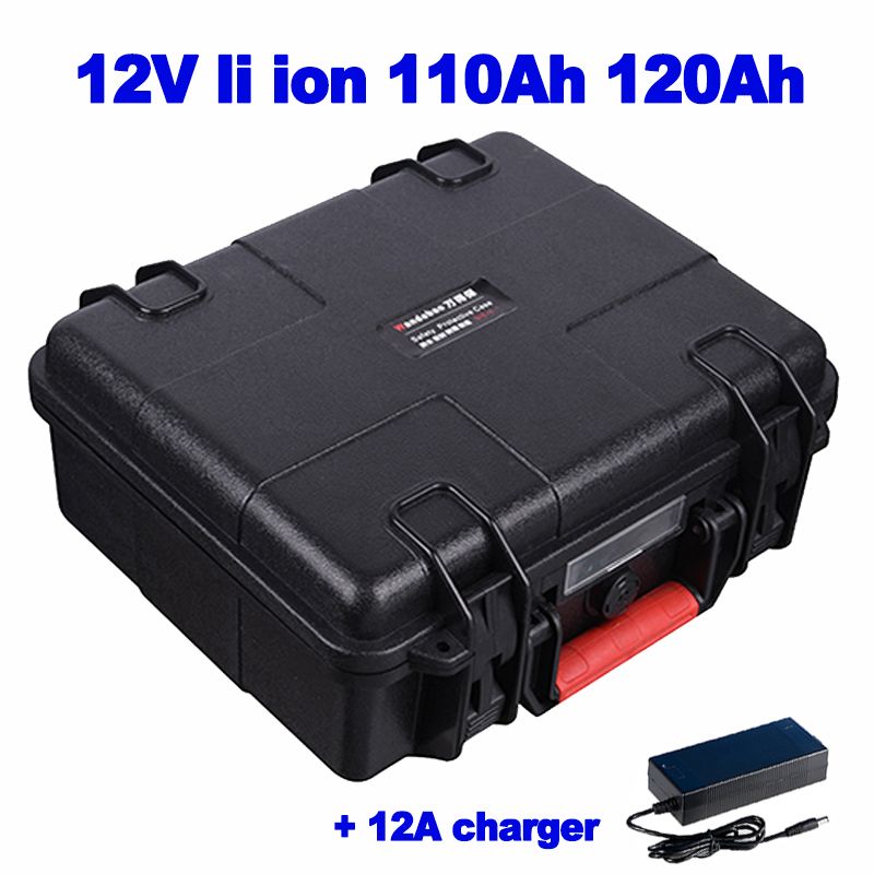 Lithium 12v 110ah 120ah Li Ion Battery For Home Power Backup Boat Trolling Motor Thruster Fish Finder Tackle Led 12a Charger Battery Life Battery Sizes From Lpktmq 369 84 Dhgate Com