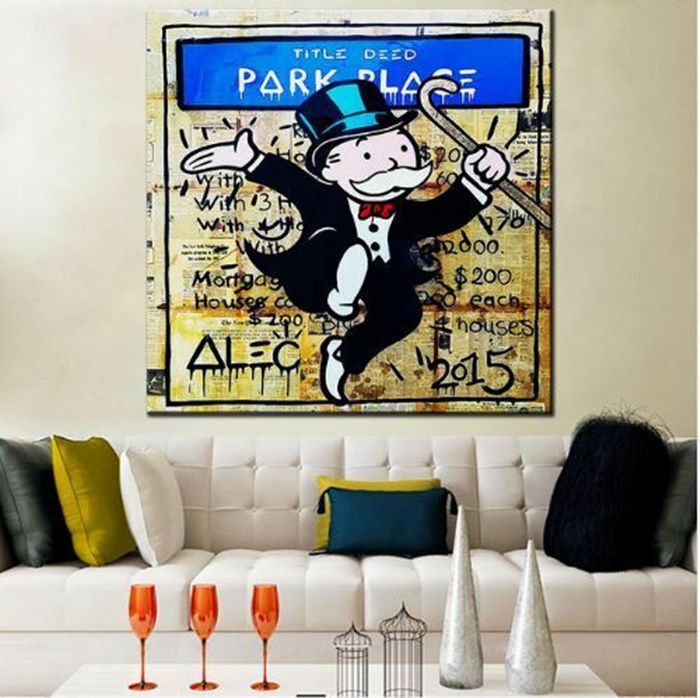 2020 Alec Monopoly Banksy Graffiti Art For Sale Wall Decor 21 Park Place Home Decor Oil Painting On Canvas Wall Art Canvas Pictures 200823 From Supergallery A 23 87 Dhgate Com