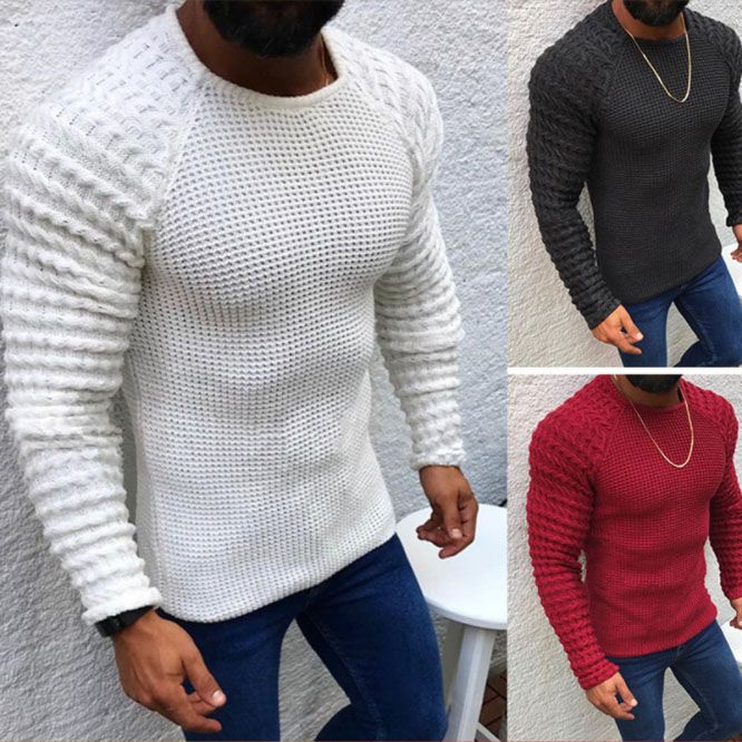 mens gray cable knit sweater