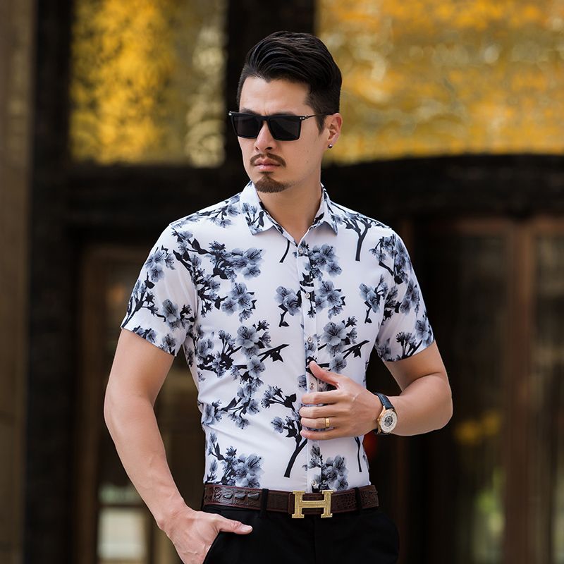 Blusa R Verano Hombre Algodón Tallas Grandes Manga Corta Hom Blusa R Verano Hombre Algodón Tallas Grandes Manga Corta Hom