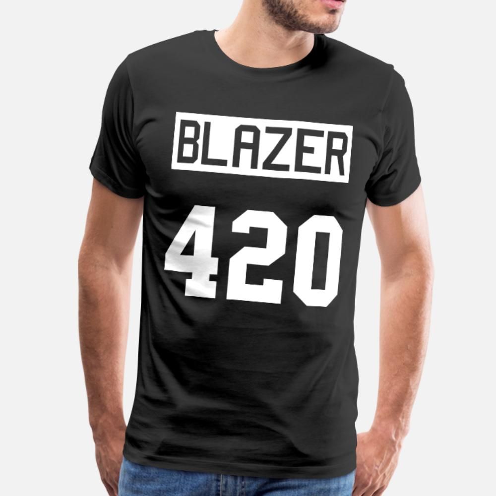 Download 2020 Blazer 420 T Shirt Men Crazy 100% Cotton Round Neck Leisure Crazy Comical Summer Style ...