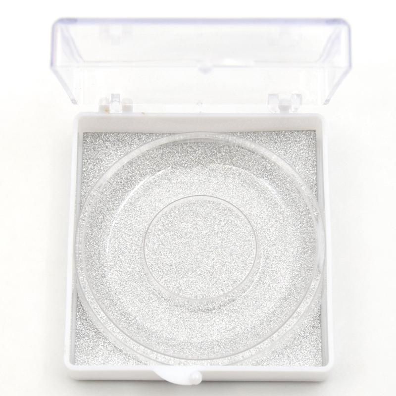 10 Stück Silber Glitter Box