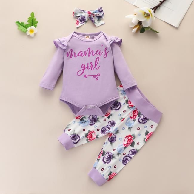 # 4 brief baby meisje kleding set