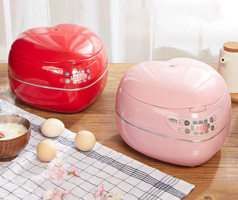 220V 1.8L 300w Heart Shaped Heart Rice Cooker 9hours Insulation Stereo  Heating Aluminum Alloy Liner Smart Appointment 1 3people Use1 From  Liubeili, $99.84