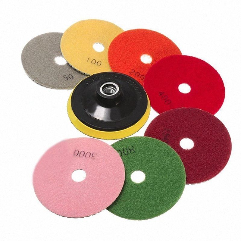 4inch Wet//Dry Diamond Polishing Pads Sanding Disc Marble Granite Concrete 000