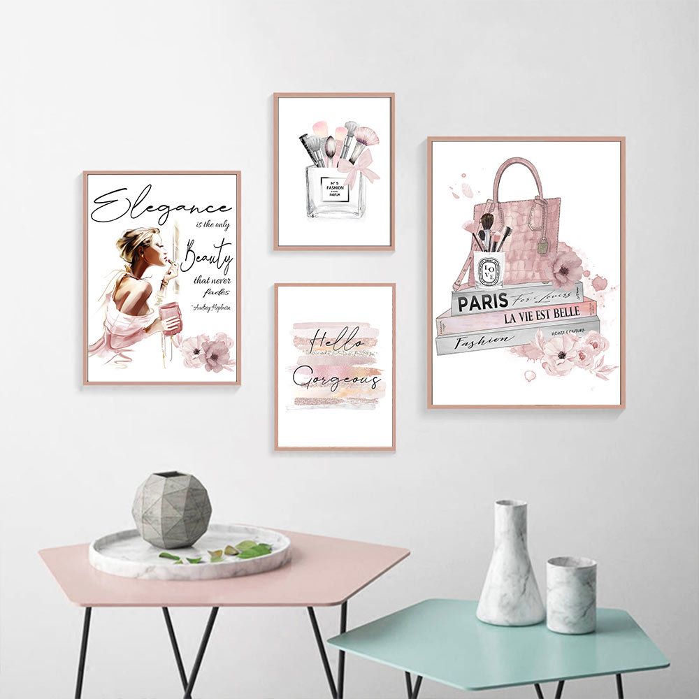2020 Brushes Beauty Canvas Wall Art Prints Poster Makeup Fashion Books Painting Pictures Perfume Poster Wall Prints Girl Room Decor From Zuihangyuan1 3 29 Dhgate Com